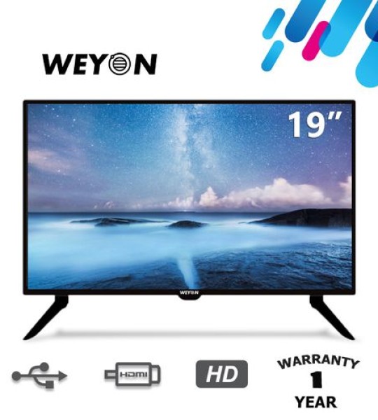 WEYON 19" Inches LED TV (19TV) - Black +1 Year Warranty