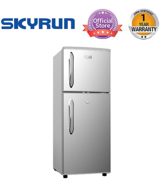 Skyrun 118 Litres Double Door Top Mount Fridge (BCD-118HC) - Silver
